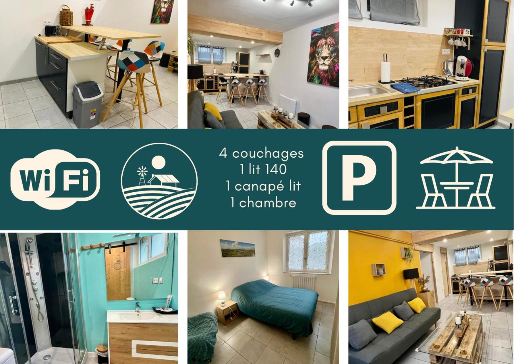Studio 40M2 Plein Pied Avec Parking Jussac Exteriér fotografie